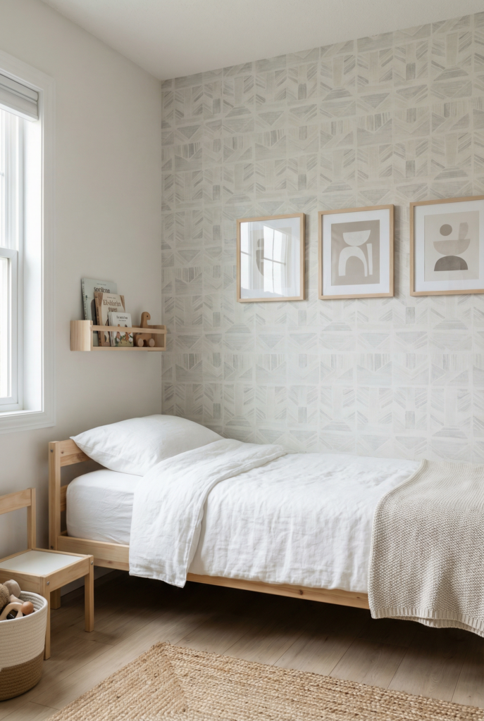 Renter-friendly wall decor using peel-and-stick and lightweight art