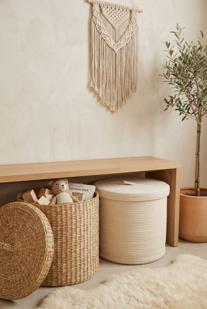 Toy rotation storage that keeps kids room decor ideas calm and uncluttered