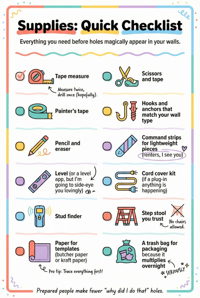 decorate living room long wall