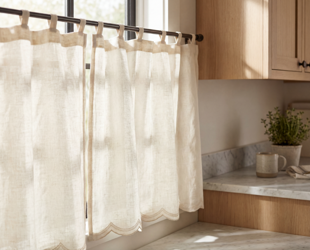 Cafe Curtains in the Kitchen