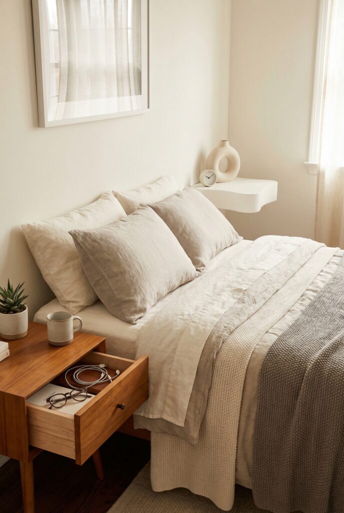 How to Style Mismatched Nightstands