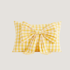 Printed Bow Pillow