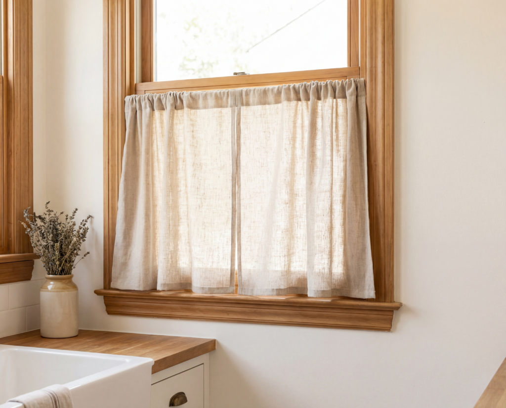linen Cafe Curtains
