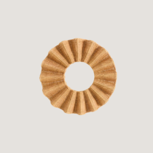 Wave Rattan Round Mirror